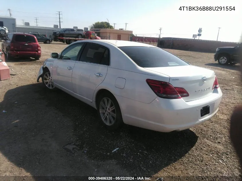 2008 Toyota Avalon Limited VIN: 4T1BK36B88U291554 Lot: 39486320