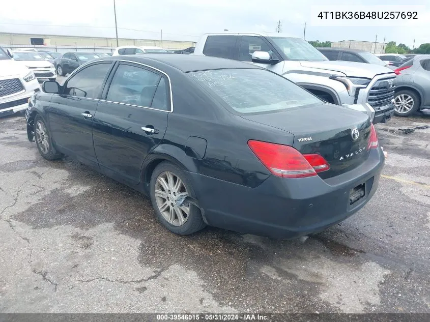 4T1BK36B48U257692 2008 Toyota Avalon Limited