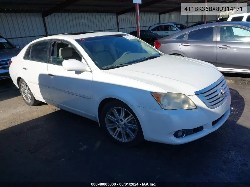 4T1BK36BX8U314171 2008 Toyota Avalon Limited