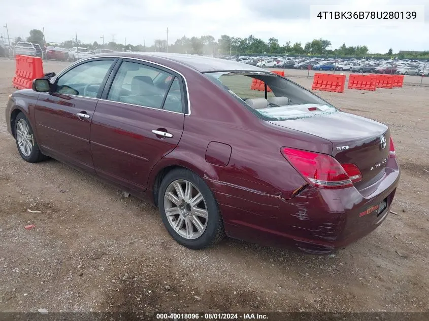 4T1BK36B78U280139 2008 Toyota Avalon Limited