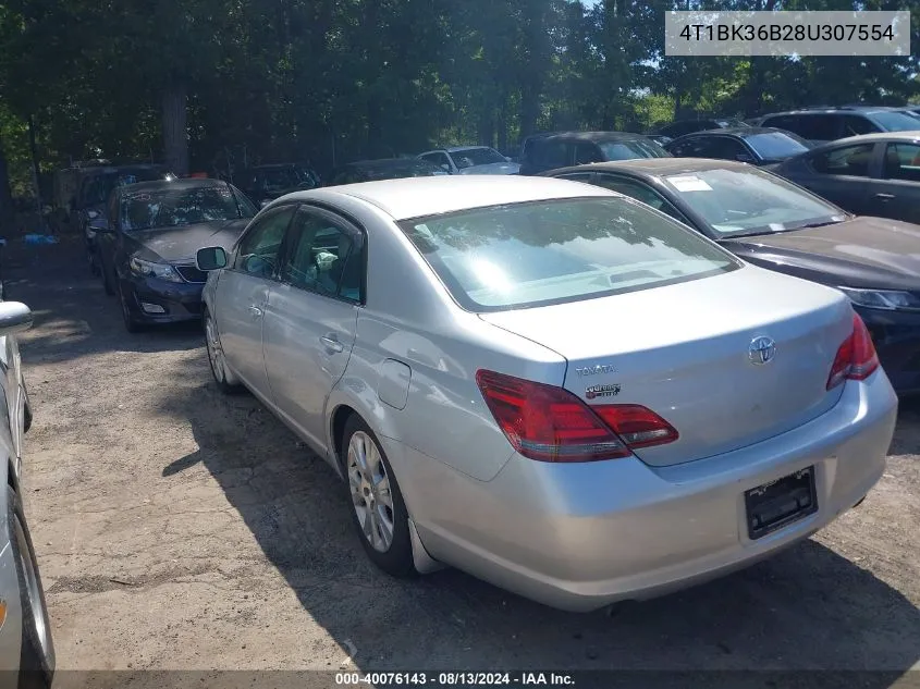 2008 Toyota Avalon Xls VIN: 4T1BK36B28U307554 Lot: 40076143