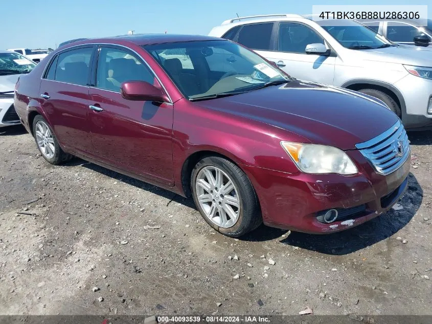 2008 Toyota Avalon Limited VIN: 4T1BK36B88U286306 Lot: 40093539