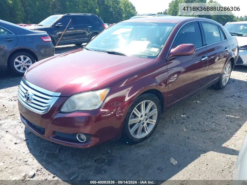 2008 Toyota Avalon Limited VIN: 4T1BK36B88U286306 Lot: 40093539