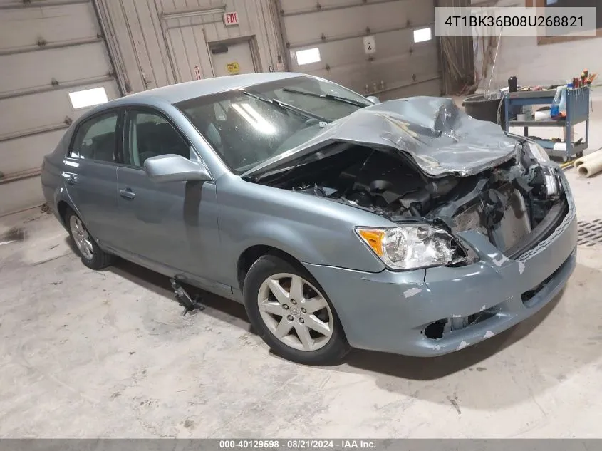 2008 Toyota Avalon Xl VIN: 4T1BK36B08U268821 Lot: 40129598