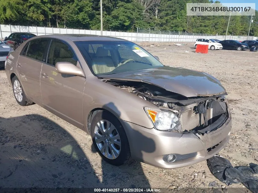 2008 Toyota Avalon Xl/Xls/Touring/Limited VIN: 4T1BK36B48U300167 Lot: 40140257