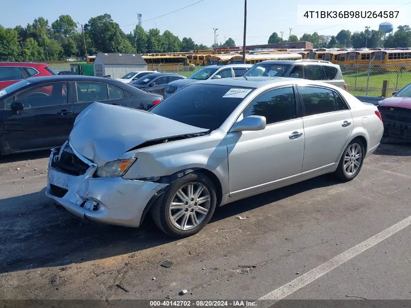 2008 Toyota Avalon Xl/Xls/Touring/Limited VIN: 4T1BK36B98U264587 Lot: 40142702