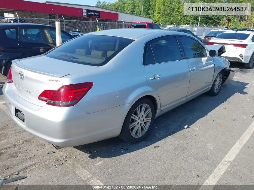 2008 Toyota Avalon Xl/Xls/Touring/Limited VIN: 4T1BK36B98U264587 Lot: 40142702