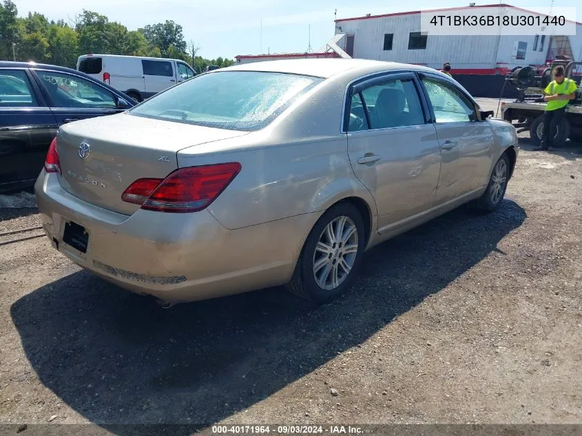 2008 Toyota Avalon Xl VIN: 4T1BK36B18U301440 Lot: 40171964