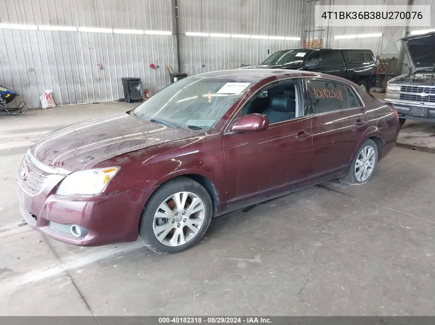 2008 Toyota Avalon Touring VIN: 4T1BK36B38U270076 Lot: 40182318