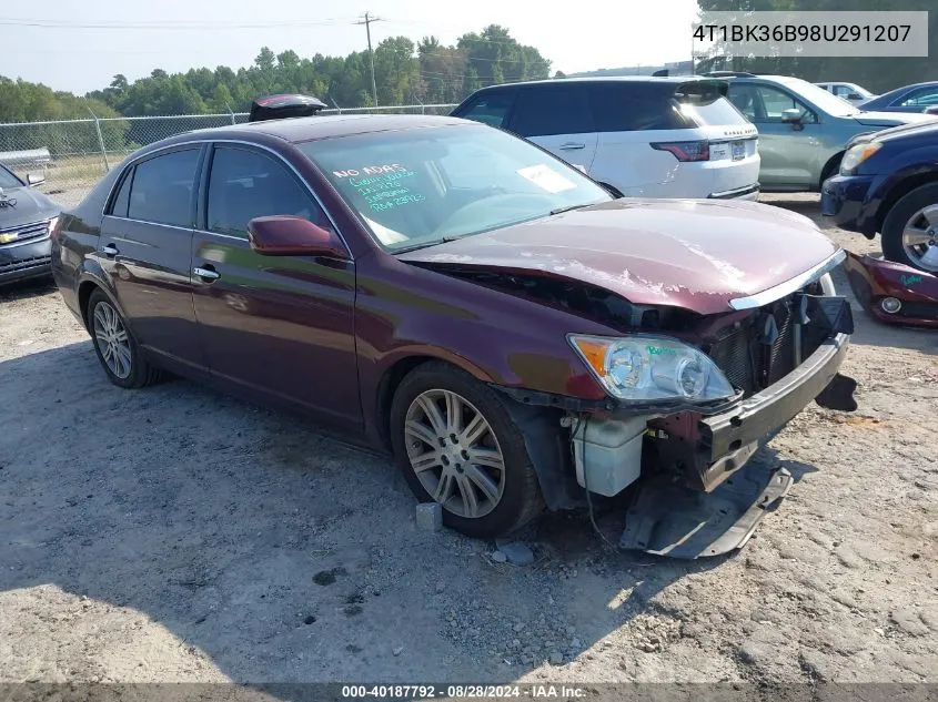 2008 Toyota Avalon Limited VIN: 4T1BK36B98U291207 Lot: 40187792