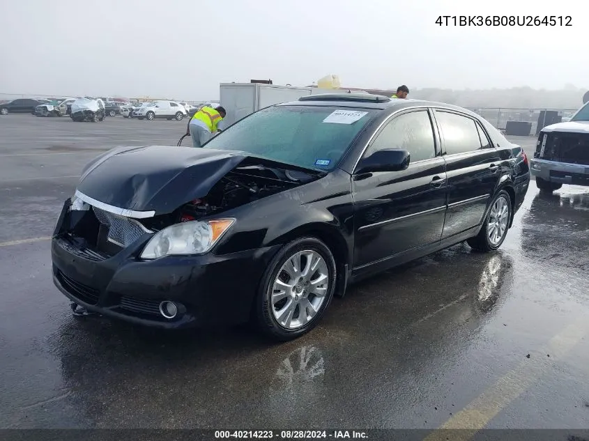 2008 Toyota Avalon Xls VIN: 4T1BK36B08U264512 Lot: 40214223