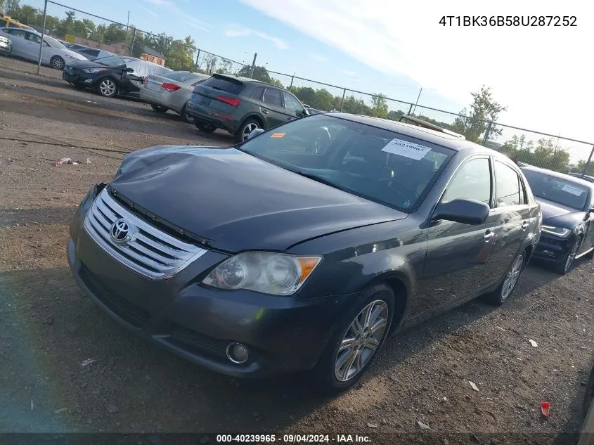 2008 Toyota Avalon Xl/Xls/Touring/Limited VIN: 4T1BK36B58U287252 Lot: 40239965