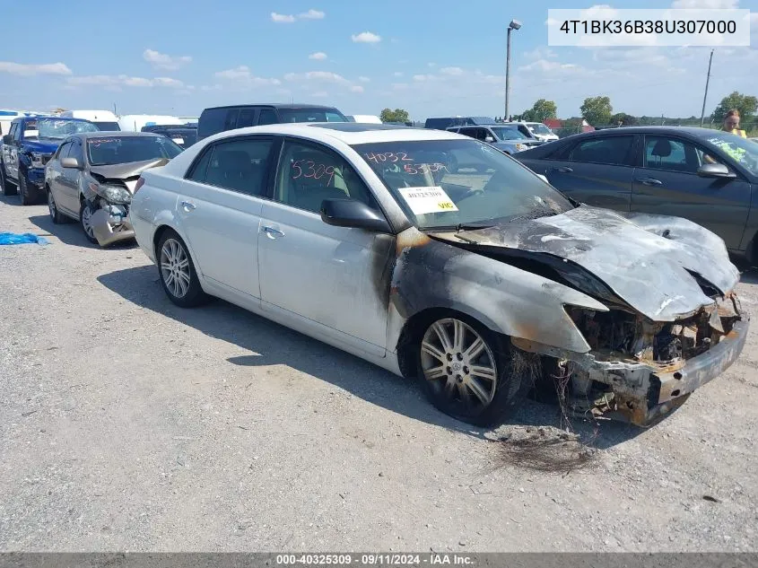 2008 Toyota Avalon Limited VIN: 4T1BK36B38U307000 Lot: 40325309