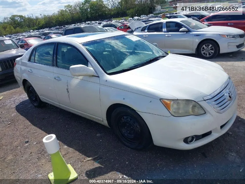 2008 Toyota Avalon Limited VIN: 4T1BK36B48U266652 Lot: 40374967