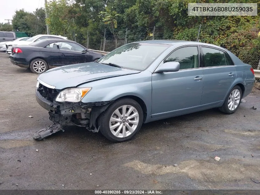 2008 Toyota Avalon Xls VIN: 4T1BK36B08U259035 Lot: 40390285