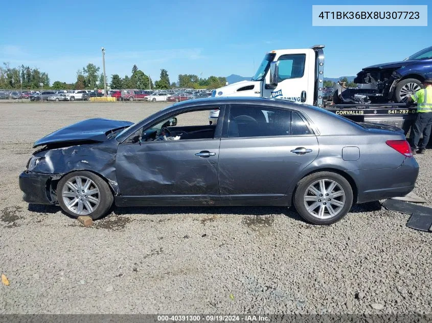 2008 Toyota Avalon Limited VIN: 4T1BK36BX8U307723 Lot: 40391300