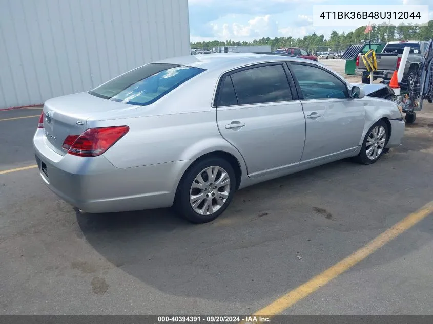 2008 Toyota Avalon Xls VIN: 4T1BK36B48U312044 Lot: 40394391