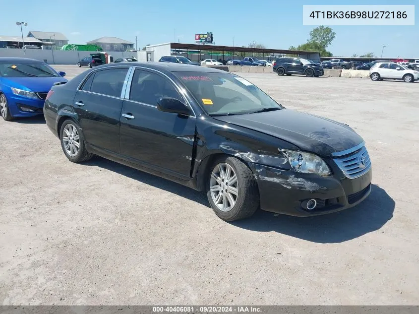 2008 Toyota Avalon Limited VIN: 4T1BK36B98U272186 Lot: 40406081