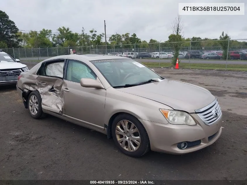 2008 Toyota Avalon Xls VIN: 4T1BK36B18U257004 Lot: 40415935