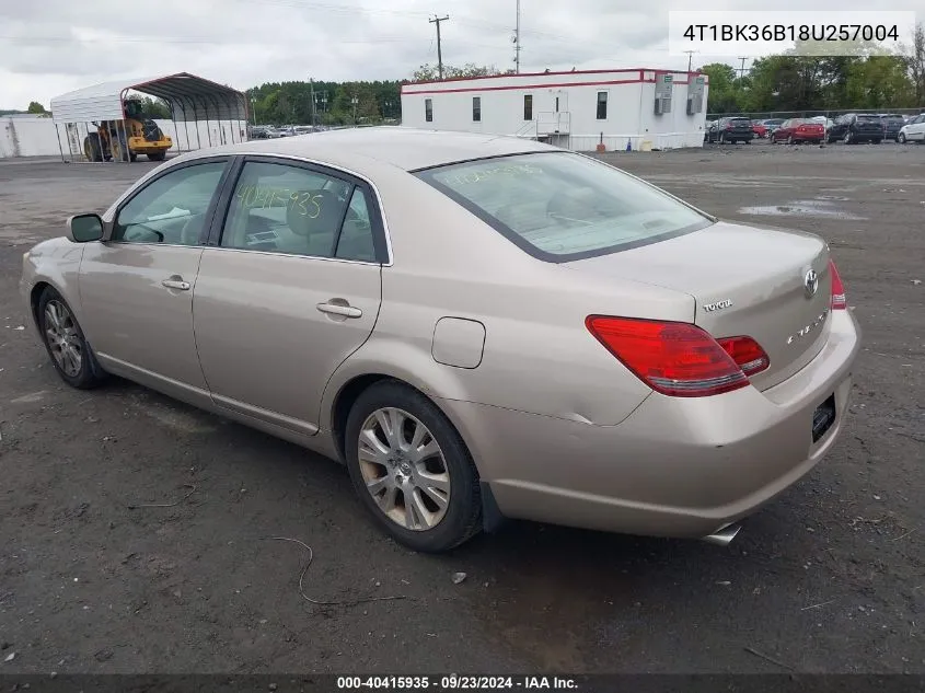 2008 Toyota Avalon Xls VIN: 4T1BK36B18U257004 Lot: 40415935