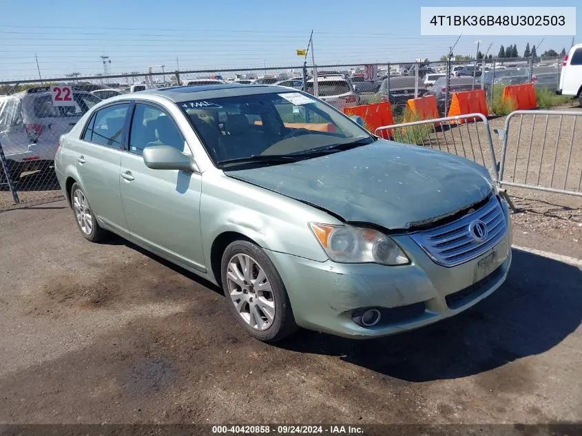 2008 Toyota Avalon Xls VIN: 4T1BK36B48U302503 Lot: 40420858