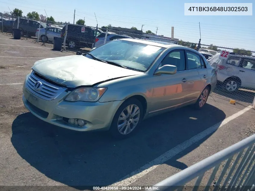 2008 Toyota Avalon Xls VIN: 4T1BK36B48U302503 Lot: 40420858