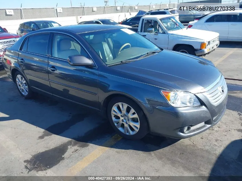 2008 Toyota Avalon Xls VIN: 4T1BK36B78U270338 Lot: 40427353