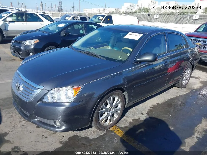 4T1BK36B78U270338 2008 Toyota Avalon Xls