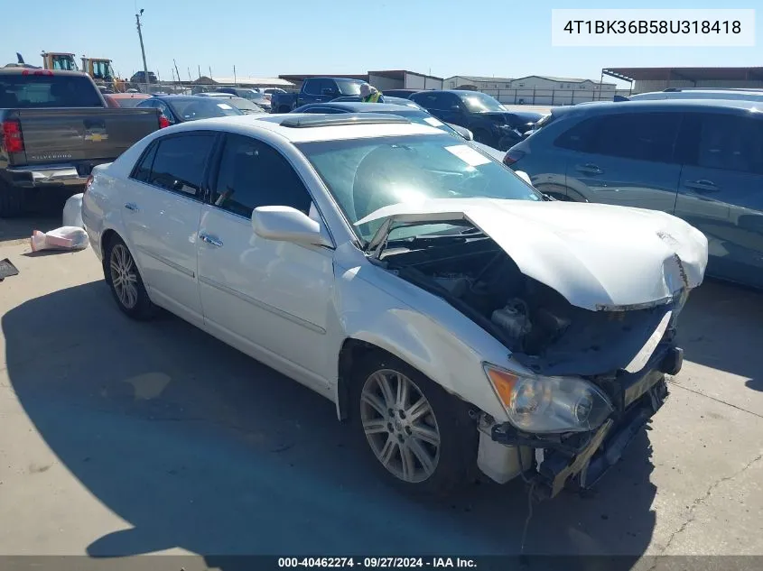 4T1BK36B58U318418 2008 Toyota Avalon Limited