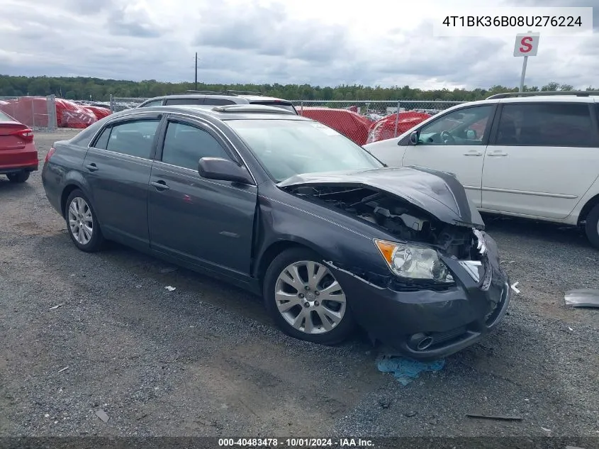 2008 Toyota Avalon Xls VIN: 4T1BK36B08U276224 Lot: 40483478