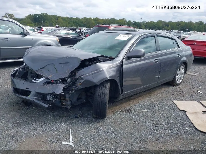 2008 Toyota Avalon Xls VIN: 4T1BK36B08U276224 Lot: 40483478