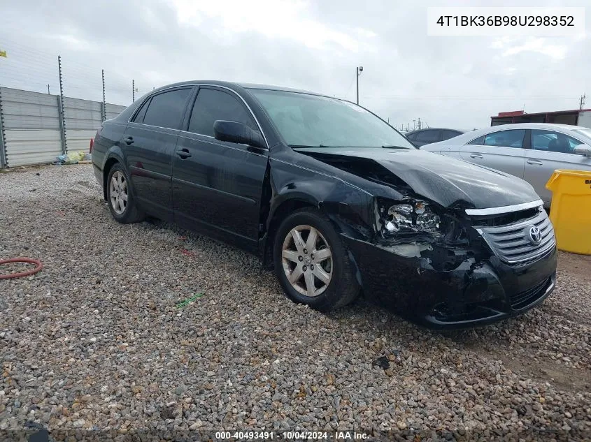 2008 Toyota Avalon Xl VIN: 4T1BK36B98U298352 Lot: 40493491