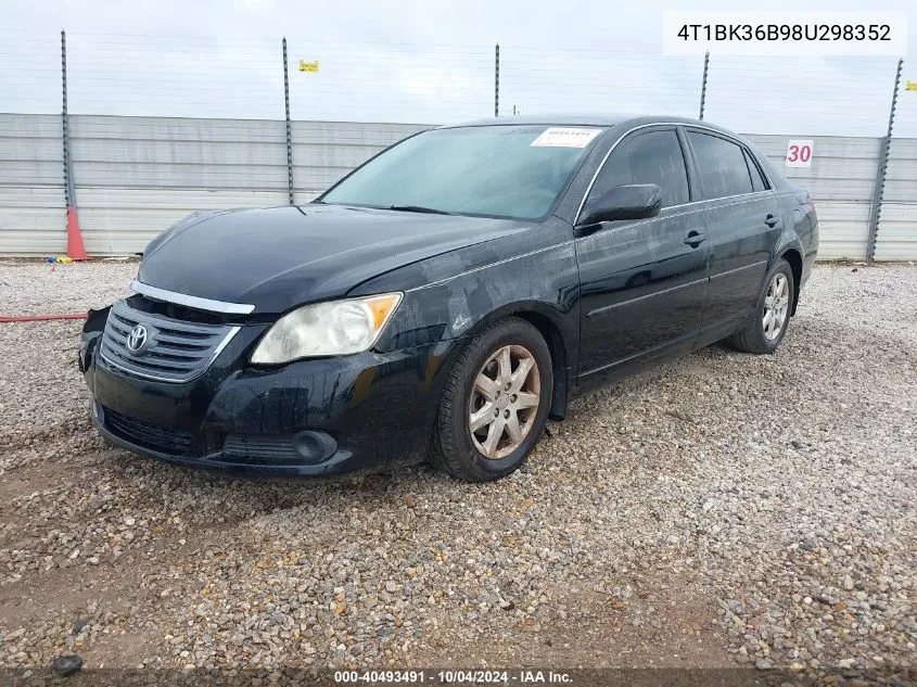 2008 Toyota Avalon Xl VIN: 4T1BK36B98U298352 Lot: 40493491