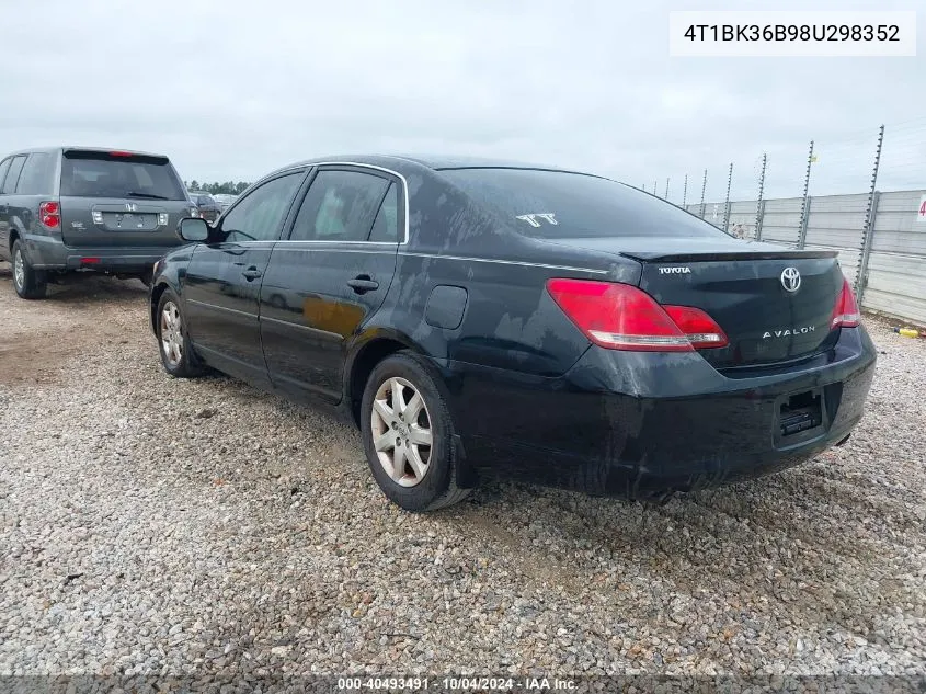 2008 Toyota Avalon Xl VIN: 4T1BK36B98U298352 Lot: 40493491