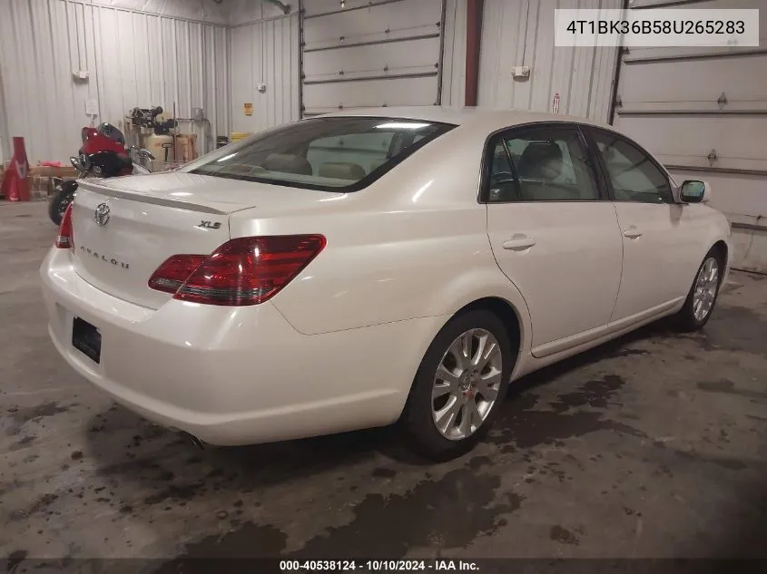 4T1BK36B58U265283 2008 Toyota Avalon Xls