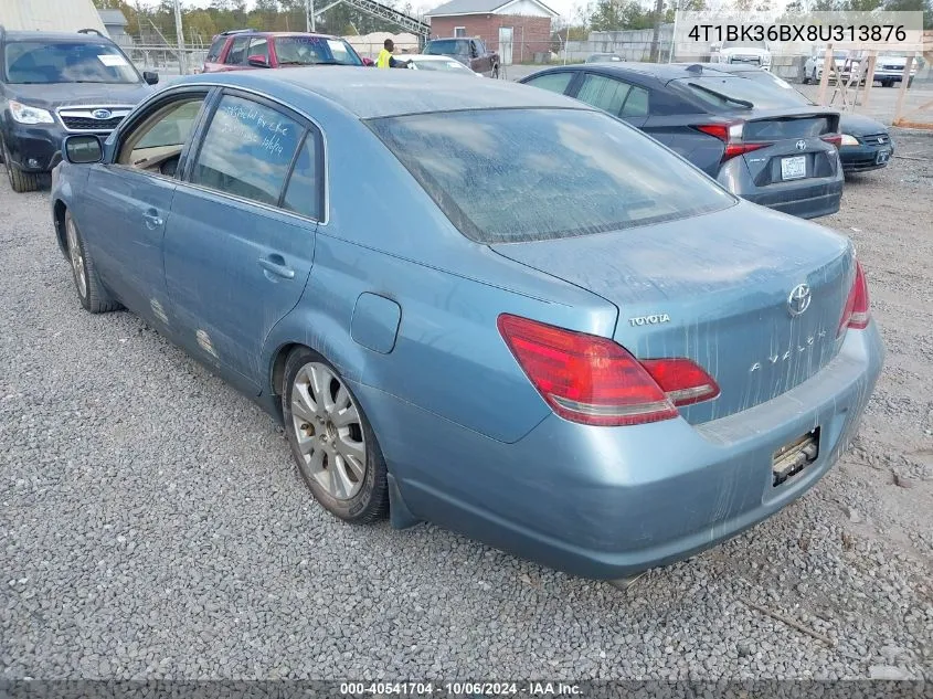 2008 Toyota Avalon Xls VIN: 4T1BK36BX8U313876 Lot: 40541704