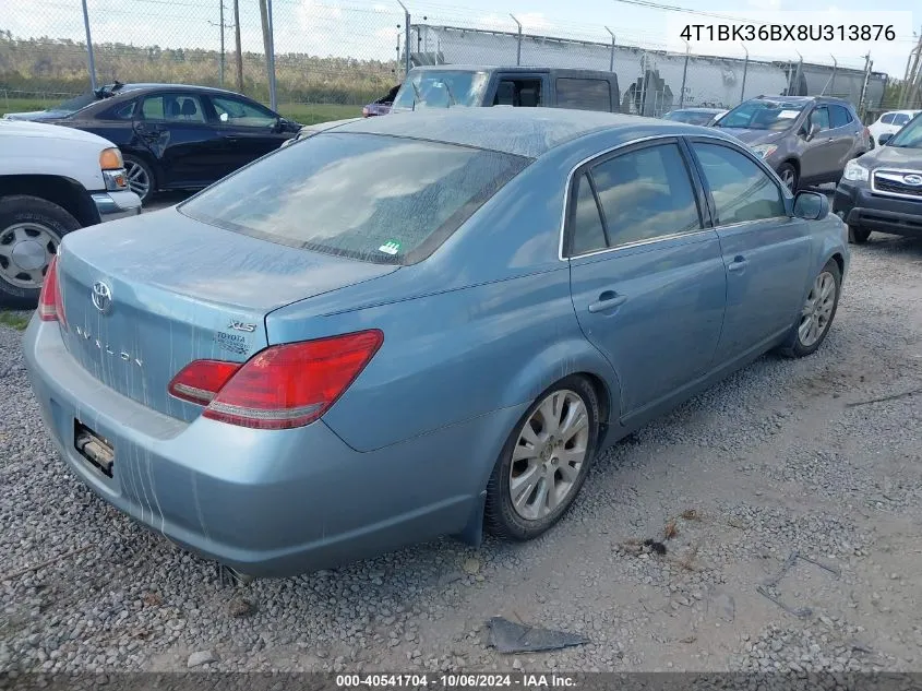 2008 Toyota Avalon Xls VIN: 4T1BK36BX8U313876 Lot: 40541704