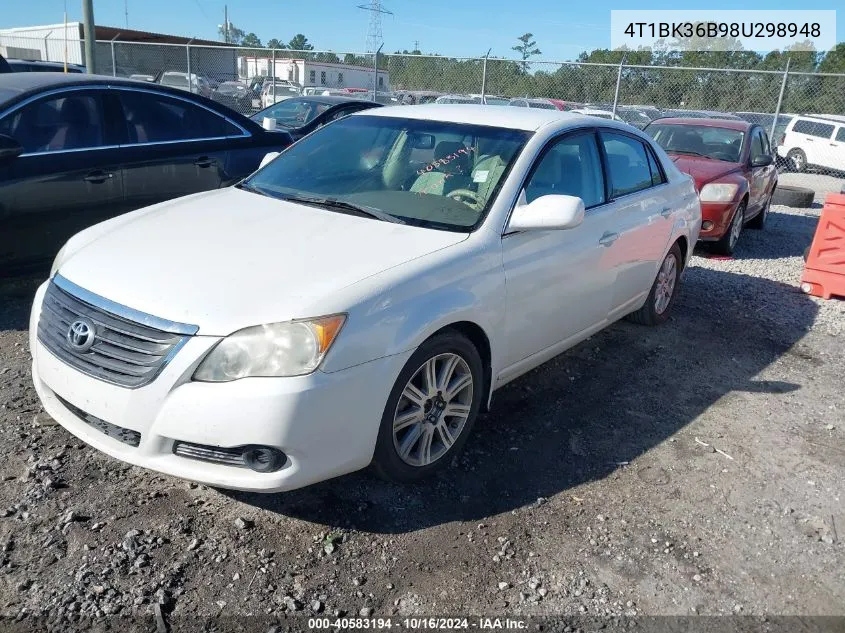 2008 Toyota Avalon Xl VIN: 4T1BK36B98U298948 Lot: 40583194