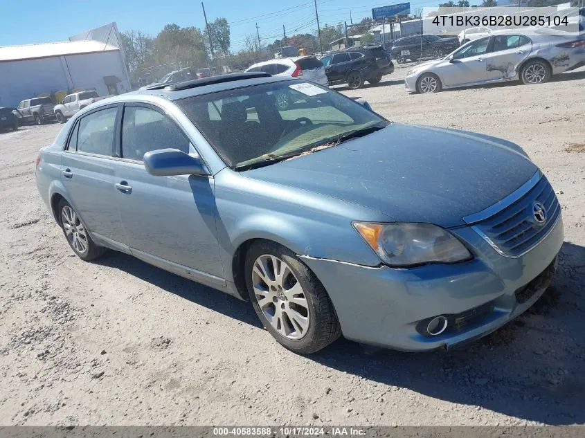 2008 Toyota Avalon Touring VIN: 4T1BK36B28U285104 Lot: 40583588