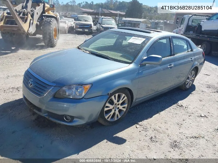 2008 Toyota Avalon Touring VIN: 4T1BK36B28U285104 Lot: 40583588