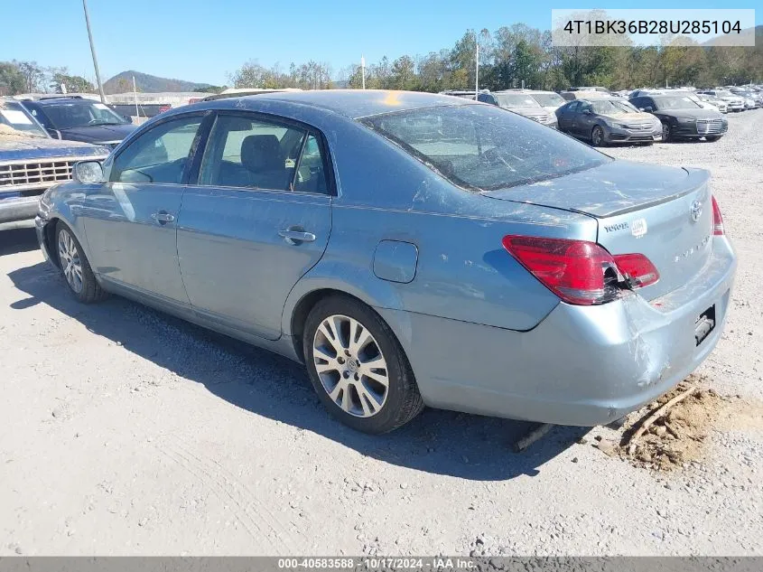 2008 Toyota Avalon Touring VIN: 4T1BK36B28U285104 Lot: 40583588