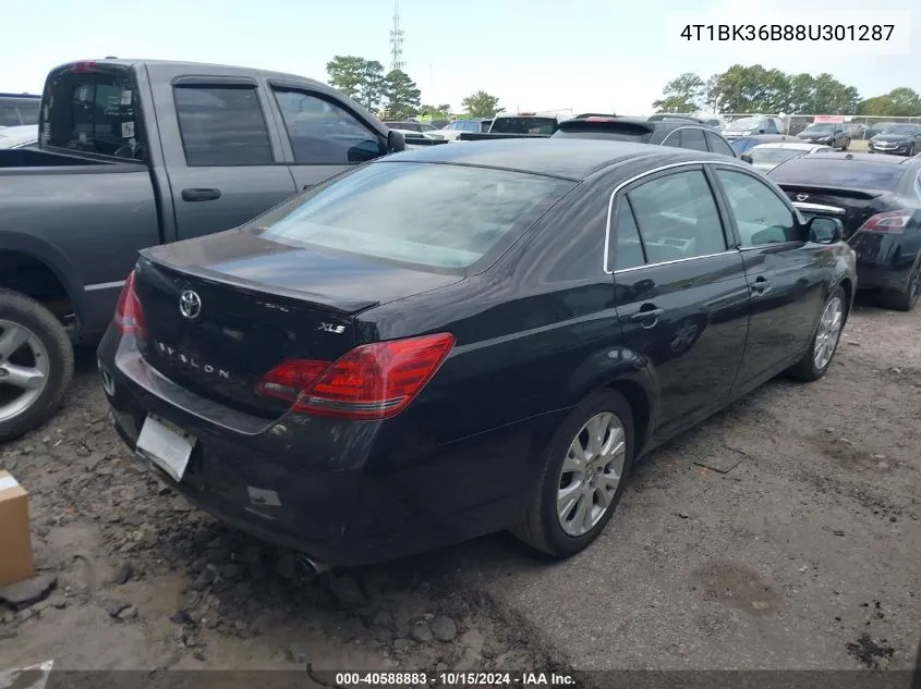 2008 Toyota Avalon Xls VIN: 4T1BK36B88U301287 Lot: 40588883