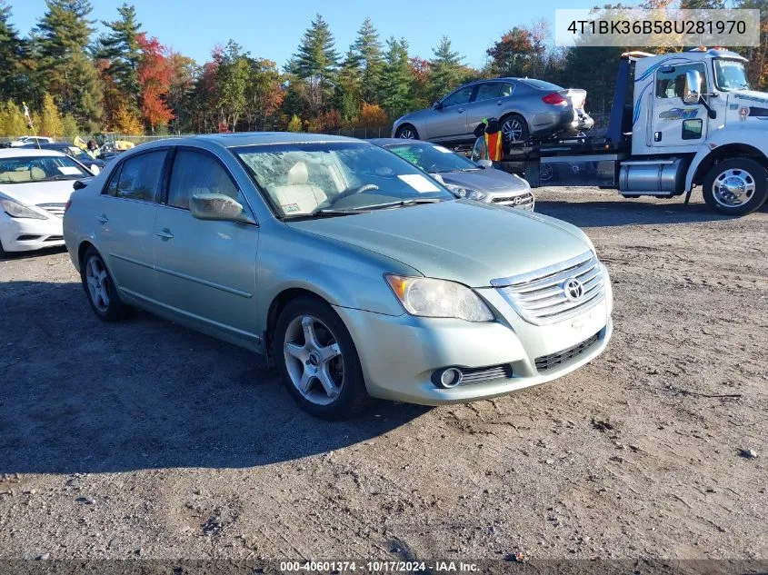 2008 Toyota Avalon Xls VIN: 4T1BK36B58U281970 Lot: 40601374