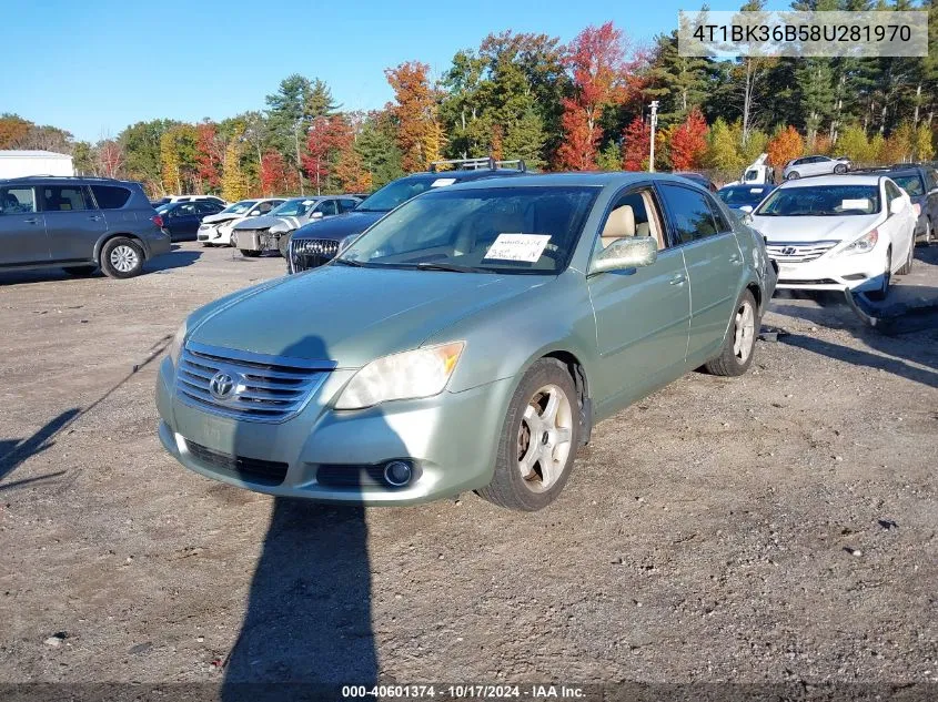 2008 Toyota Avalon Xls VIN: 4T1BK36B58U281970 Lot: 40601374