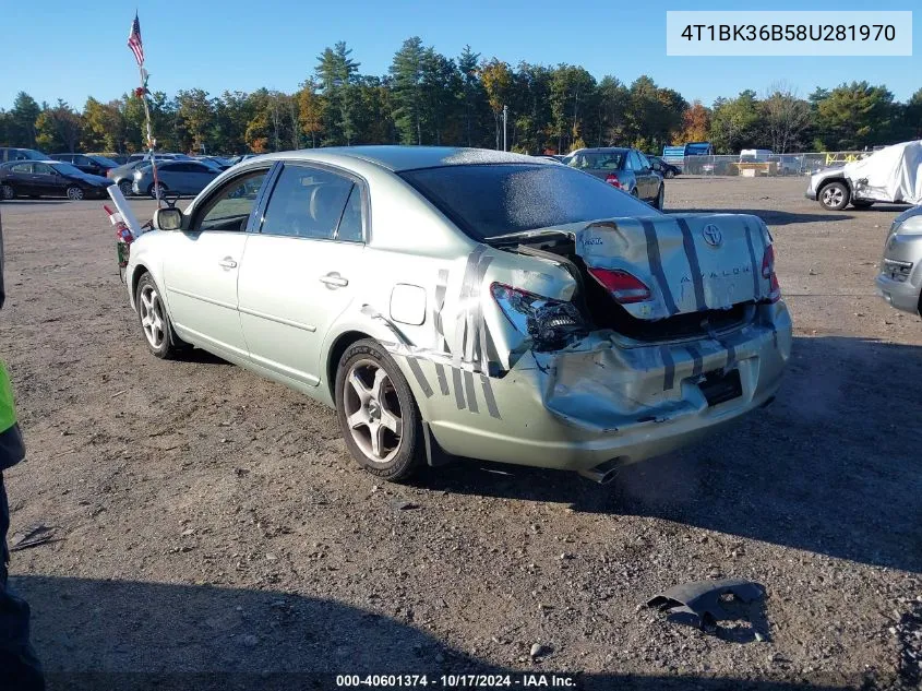 2008 Toyota Avalon Xls VIN: 4T1BK36B58U281970 Lot: 40601374