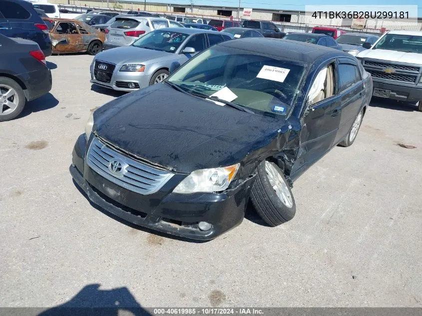 2008 Toyota Avalon Xls VIN: 4T1BK36B28U299181 Lot: 40619985