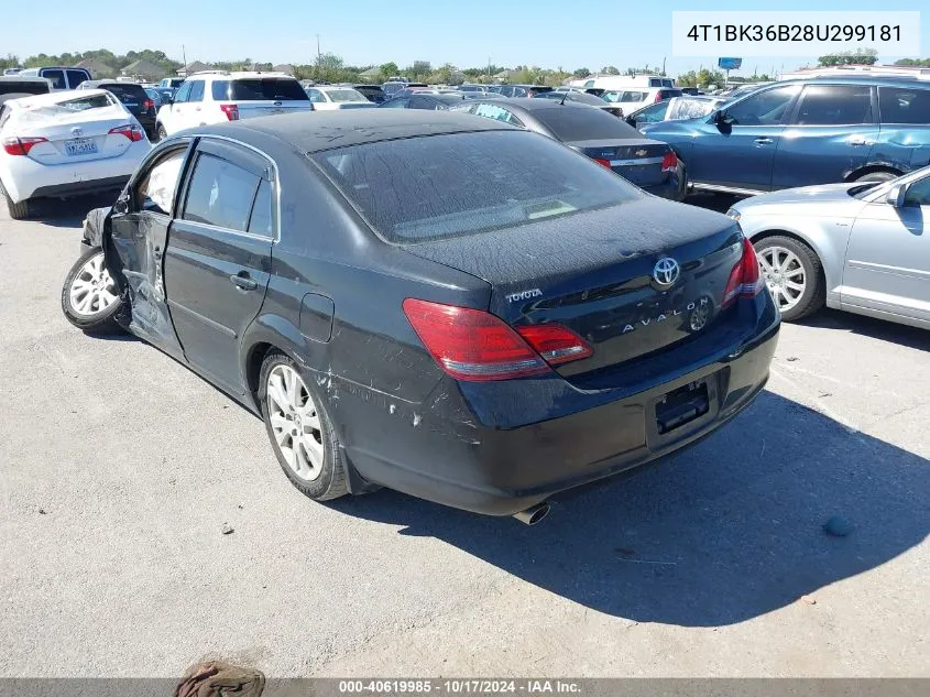 2008 Toyota Avalon Xls VIN: 4T1BK36B28U299181 Lot: 40619985