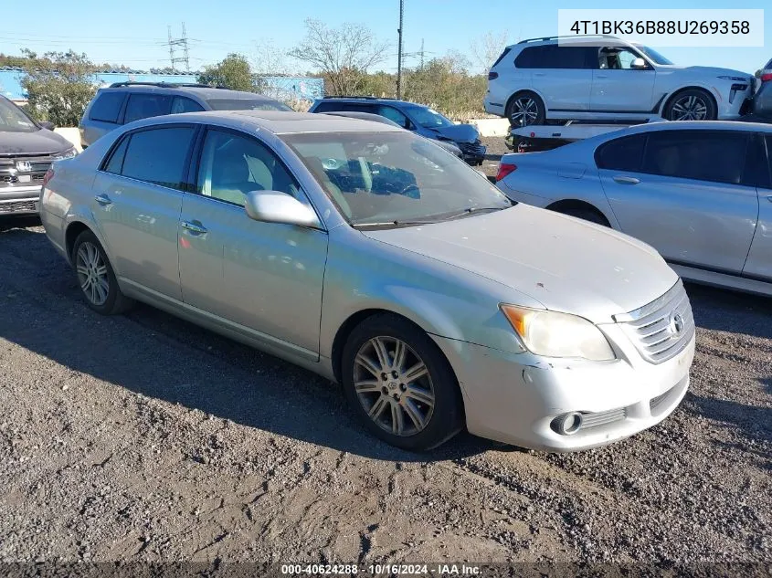 2008 Toyota Avalon Limited VIN: 4T1BK36B88U269358 Lot: 40624288