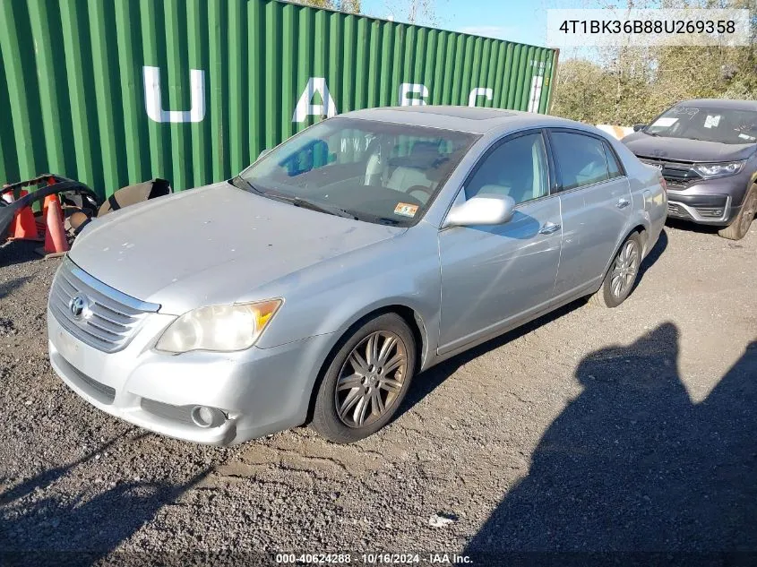 2008 Toyota Avalon Limited VIN: 4T1BK36B88U269358 Lot: 40624288