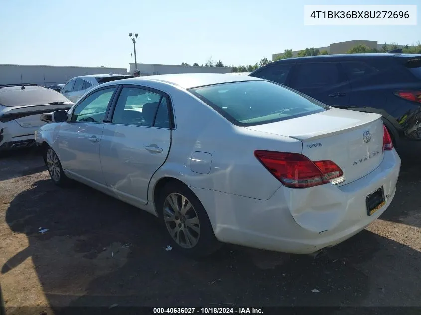 2008 Toyota Avalon Touring VIN: 4T1BK36BX8U272696 Lot: 40636027